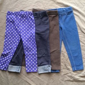 Lot of 4 leggings, size 3T
